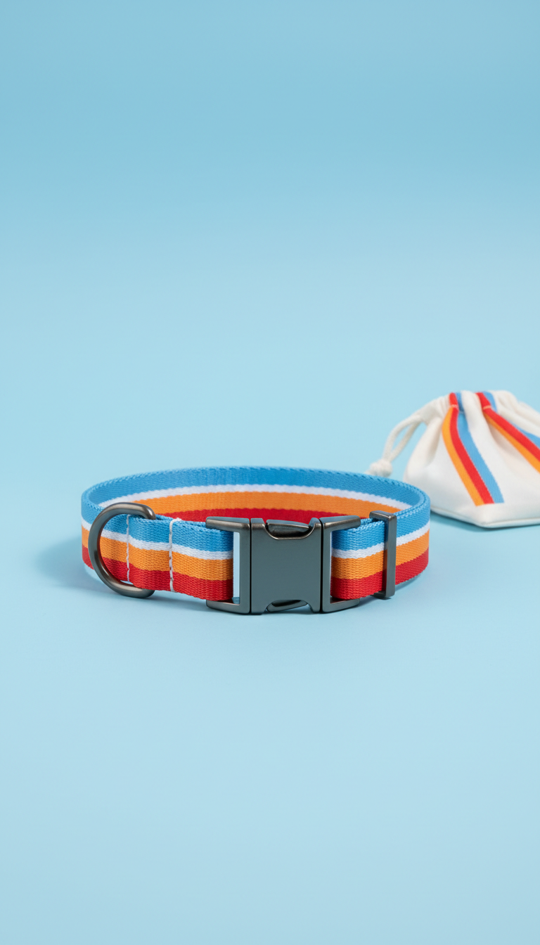 Bold Metal-Hardware Collar for Large Dogs